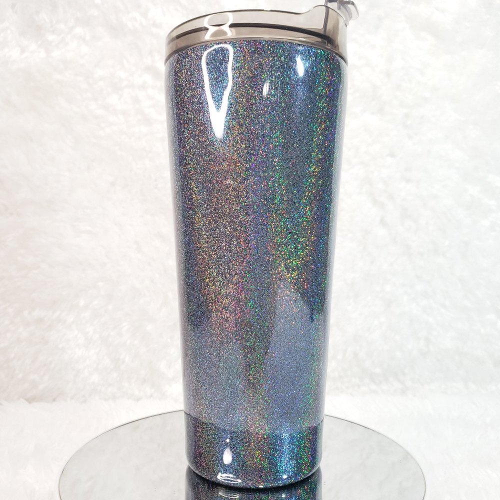 Gunmetal Holographic Tumbler  32oz
